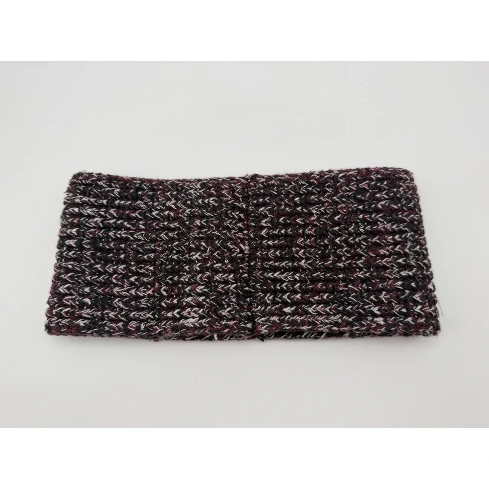 Love Your Melon Maroon Speckled Headband Cotton Blend Knit Ear Warmer One Size
